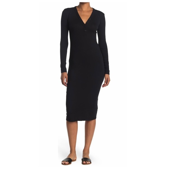 James Perse Dresses & Skirts - James Perse Henley Jersey Dress